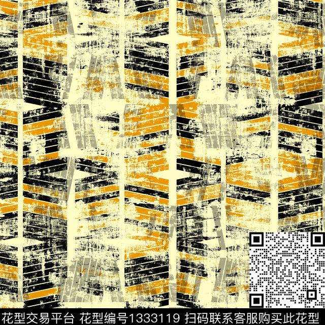 纸印花几何抽象男装传统印花华亿平台下载（图片编号: 1333119） - 瓦栏（Walan）