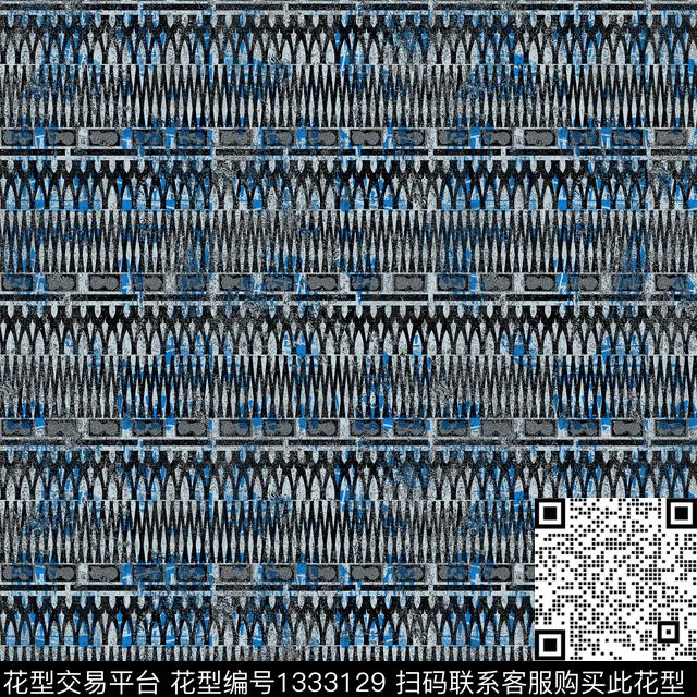 纸印花几何抽象男装传统印花华亿平台下载（图片编号: 1333129） - 瓦栏（Walan）