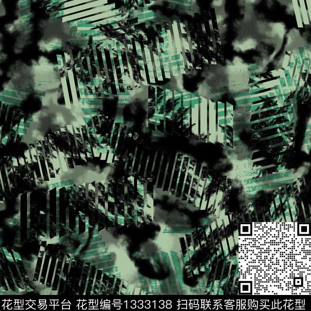 纸印花几何抽象男装传统印花华亿平台下载（图片编号: 1333138） - 瓦栏（Walan）