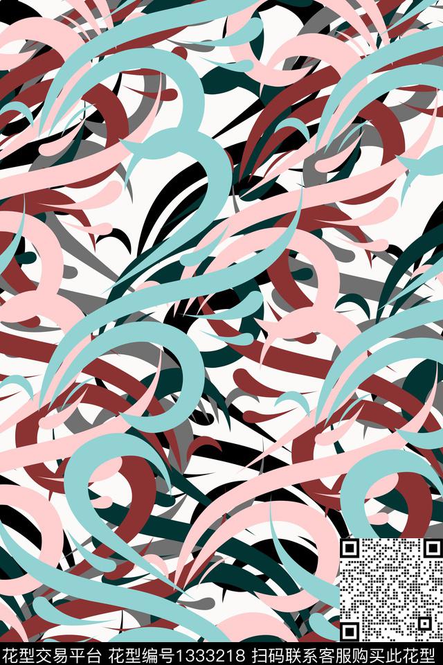 抽象男装户外家居服传统印花华亿平台下载（图片编号: 1333218） - 瓦栏（Walan）