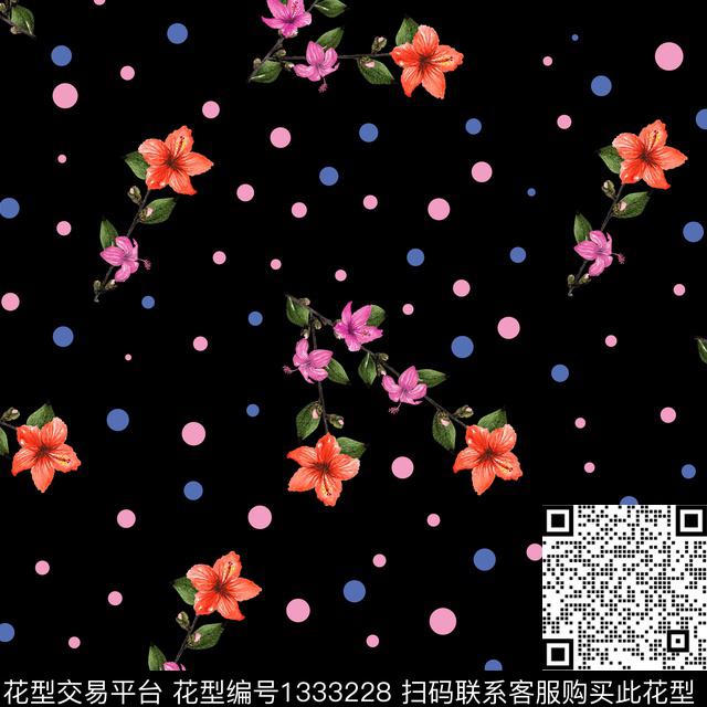 数码华亿平台鲜花花卉数码印花华亿平台下载（图片编号: 1333228） - 瓦栏（Walan）