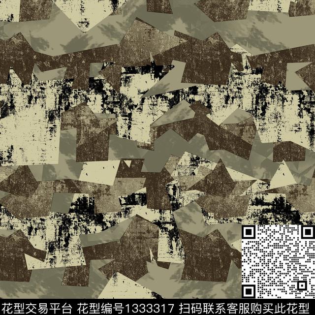 纸印花几何抽象男装传统印花华亿平台下载（图片编号: 1333317） - 瓦栏（Walan）