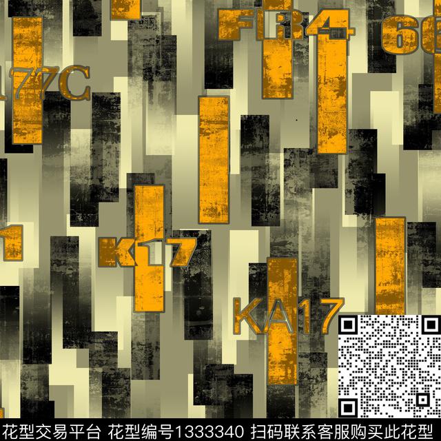 纸印花几何抽象男装传统印花华亿平台下载（图片编号: 1333340） - 瓦栏（Walan）