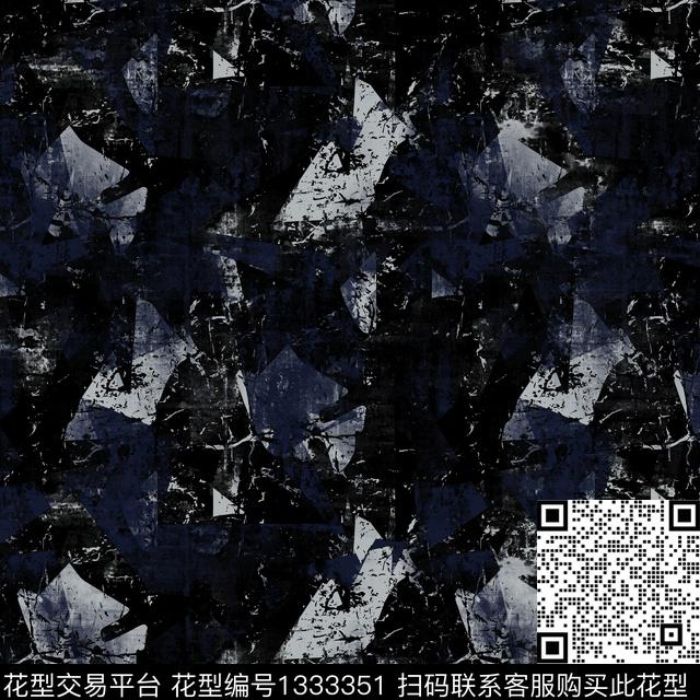 纸印花几何抽象男装传统印花华亿平台下载（图片编号: 1333351） - 瓦栏（Walan）