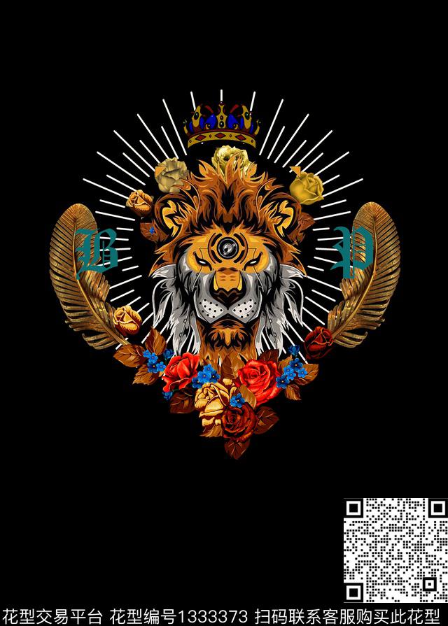 男装大牌风抽象数码印花华亿平台下载（图片编号: 1333373） - 瓦栏（Walan）