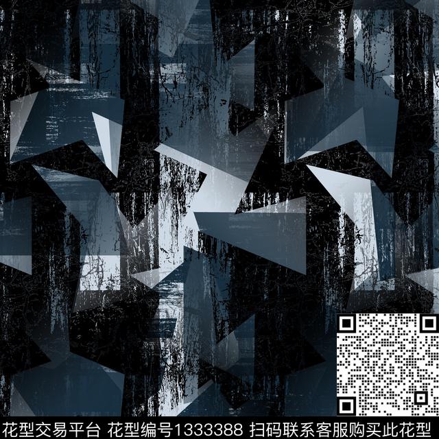 纸印花几何抽象男装传统印花华亿平台下载（图片编号: 1333388） - 瓦栏（Walan）