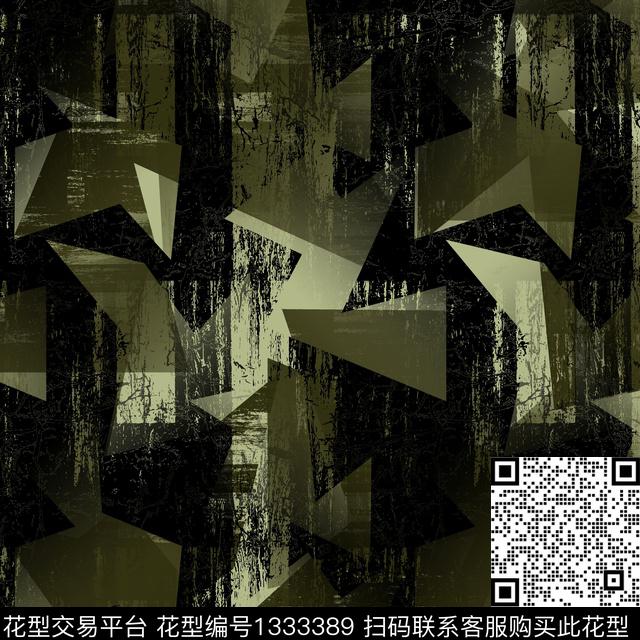 纸印花几何抽象男装传统印花华亿平台下载（图片编号: 1333389） - 瓦栏（Walan）