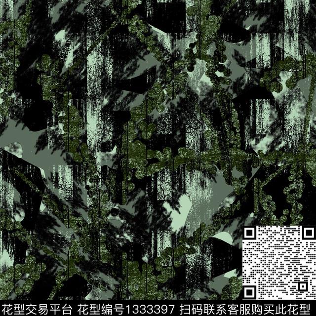 纸印花几何抽象男装传统印花华亿平台下载（图片编号: 1333397） - 瓦栏（Walan）