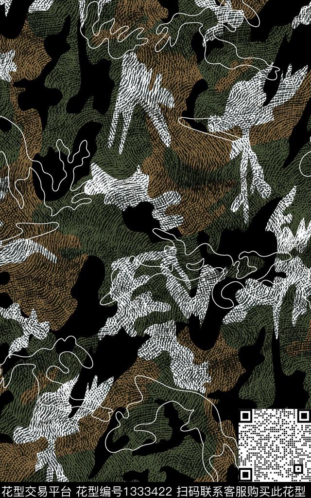 肌理潮牌大牌风传统印花华亿平台下载（图片编号: 1333422） - 瓦栏（Walan）