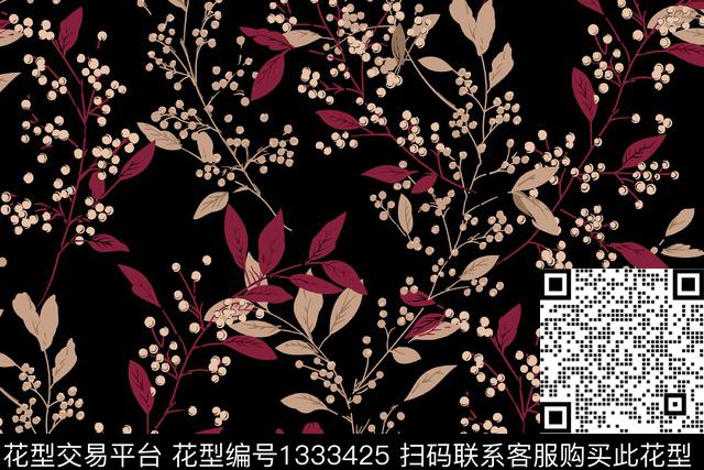 复古大牌风小碎花传统印花华亿平台下载（图片编号: 1333425） - 瓦栏（Walan）