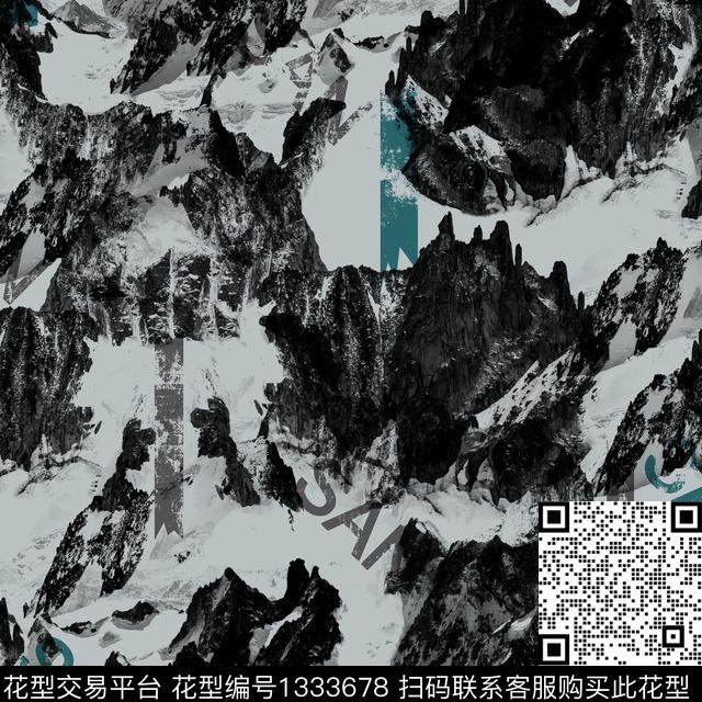 纸印花几何抽象男装传统印花华亿平台下载（图片编号: 1333678） - 瓦栏（Walan）