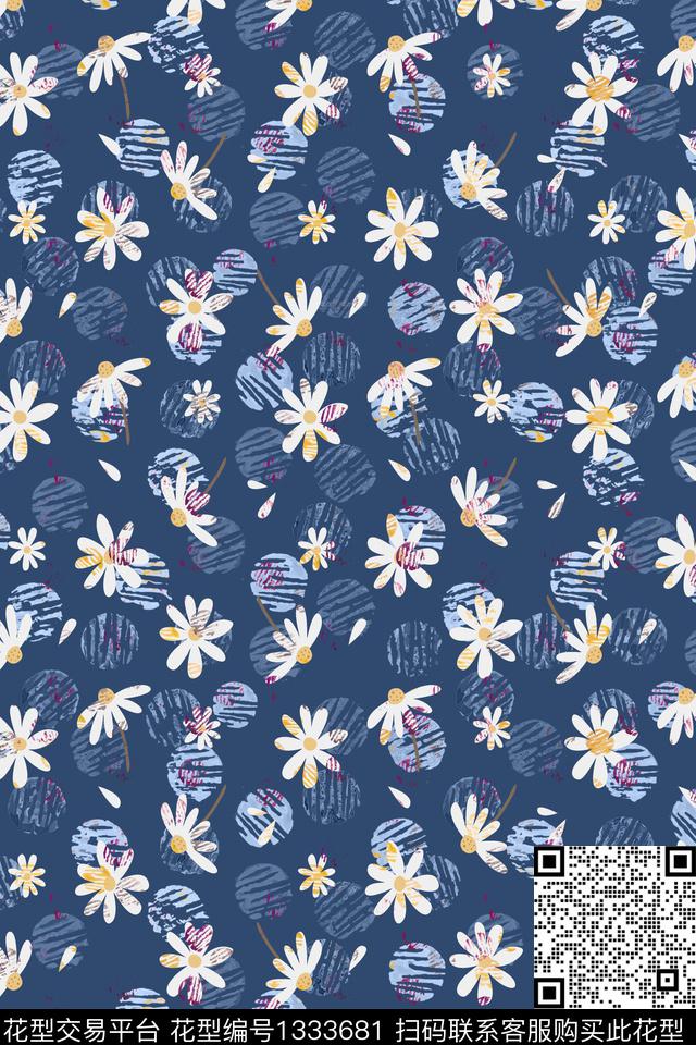 小清新热带华亿平台小碎花数码印花华亿平台下载（图片编号: 1333681） - 瓦栏（Walan）