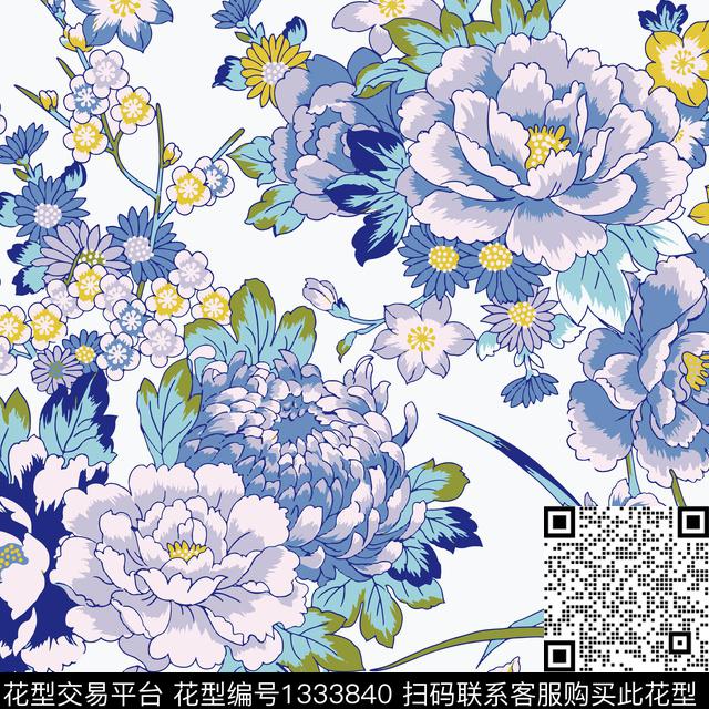 几何女装抽象传统印花华亿平台下载（图片编号: 1333840） - 瓦栏（Walan）