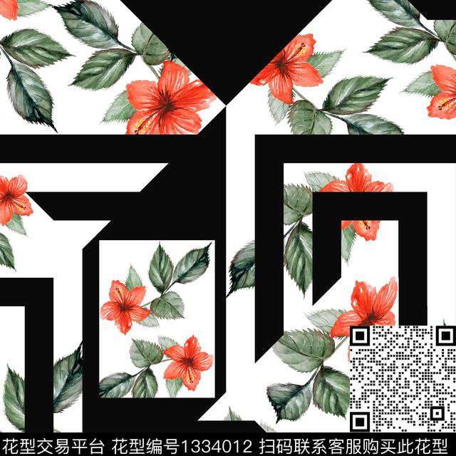 数码华亿平台鲜花花卉数码印花华亿平台下载（图片编号: 1334012） - 瓦栏（Walan）