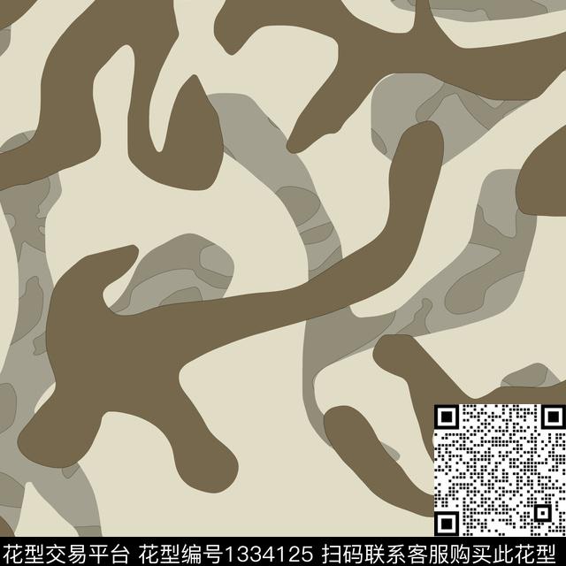 纸印花几何抽象男装传统印花华亿平台下载（图片编号: 1334125） - 瓦栏（Walan）