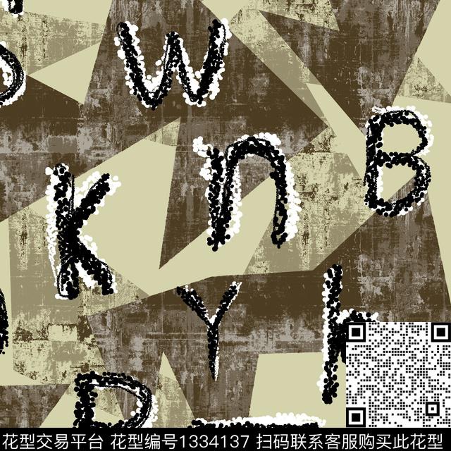 纸印花几何抽象男装传统印花华亿平台下载（图片编号: 1334137） - 瓦栏（Walan）