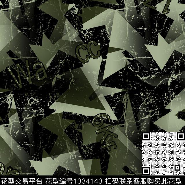 纸印花几何抽象男装传统印花华亿平台下载（图片编号: 1334143） - 瓦栏（Walan）