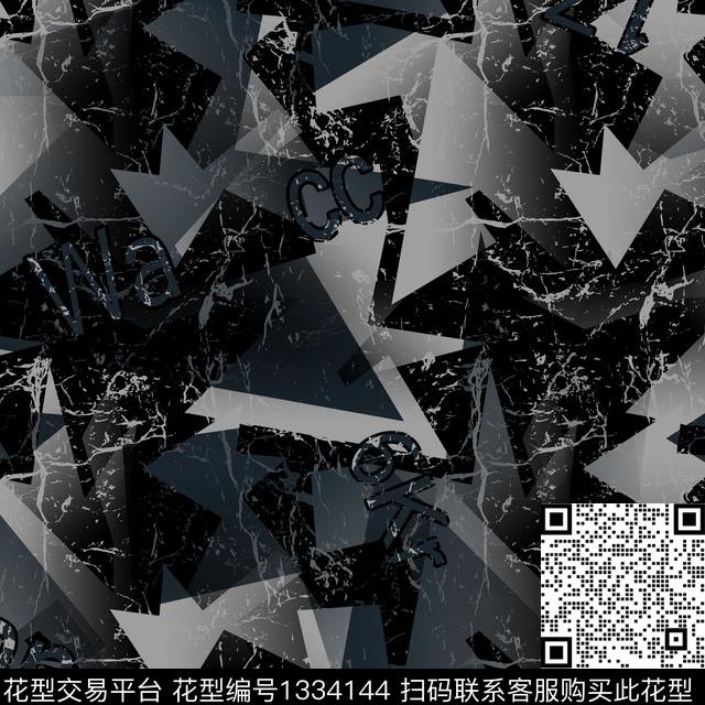 纸印花几何抽象男装传统印花华亿平台下载（图片编号: 1334144） - 瓦栏（Walan）