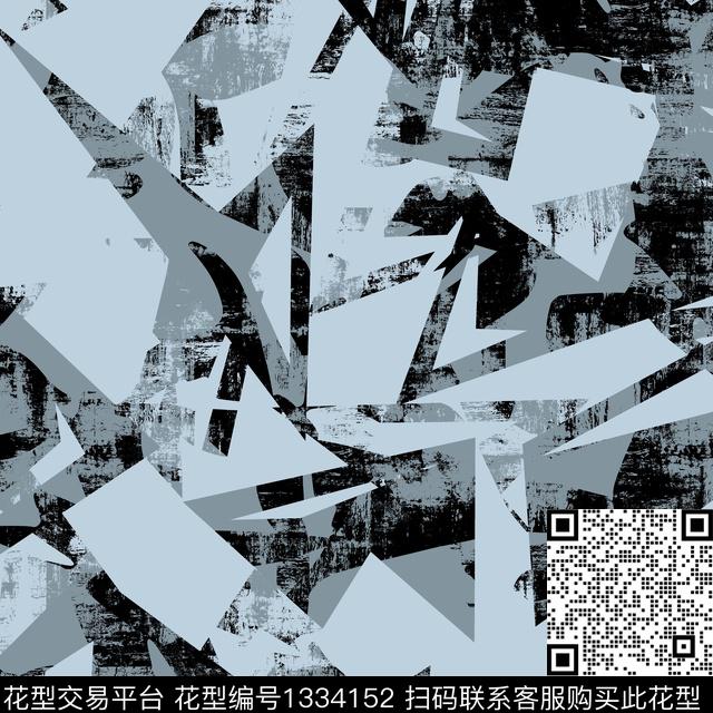 纸印花几何抽象男装传统印花华亿平台下载（图片编号: 1334152） - 瓦栏（Walan）