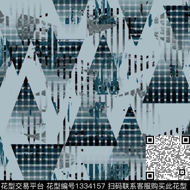 纸印花几何抽象男装传统印花华亿平台下载（图片编号: 1334157） - 瓦栏（Walan）