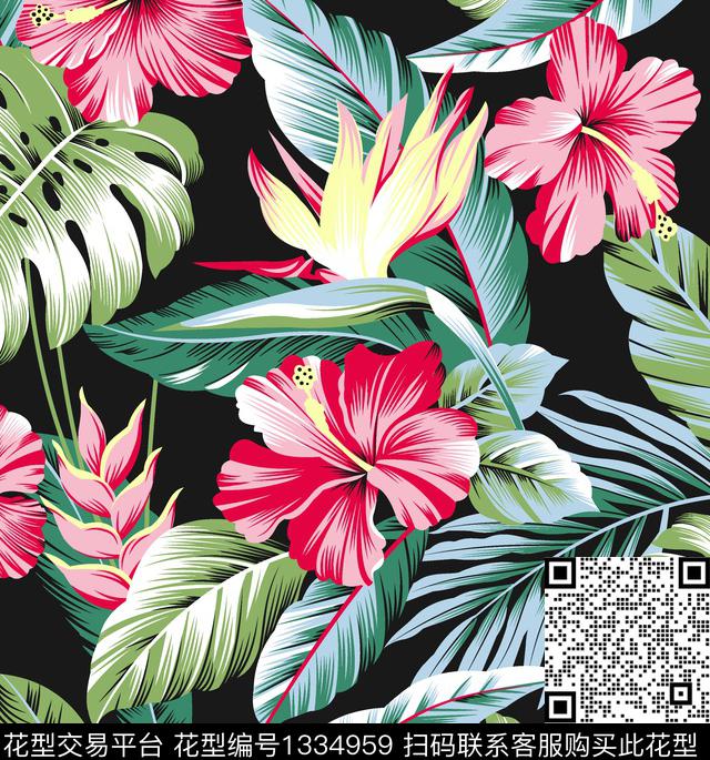 网纱雪纺系列中老年衣裙泳裤系列传统印花华亿平台下载（图片编号: 1334959） - 瓦栏（Walan）