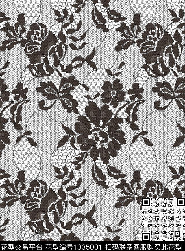 潮牌大牌风抽象传统印花华亿平台下载（图片编号: 1335001） - 瓦栏（Walan）