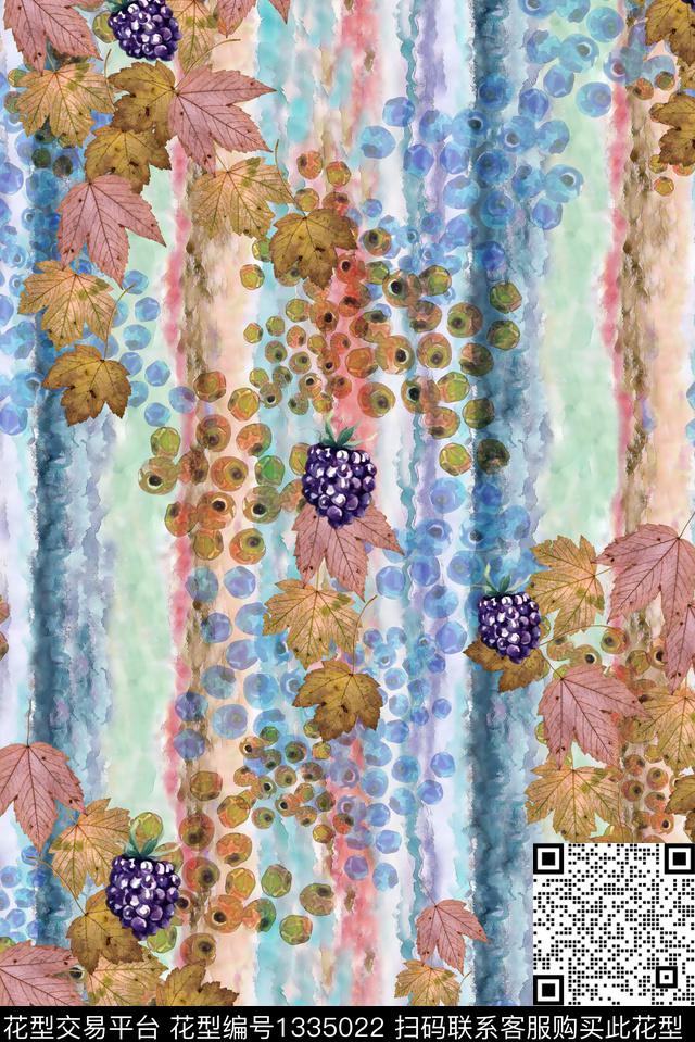 花卉大牌风数码印花华亿平台下载（图片编号: 1335022） - 瓦栏（Walan）