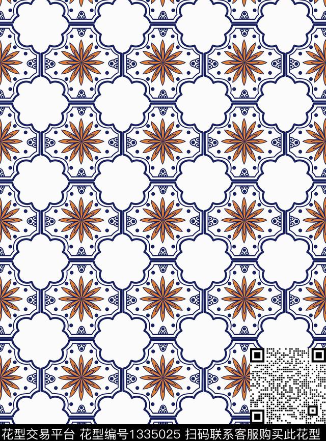 女装古典花纹中国风传统印花华亿平台下载（图片编号: 1335025） - 瓦栏（Walan）