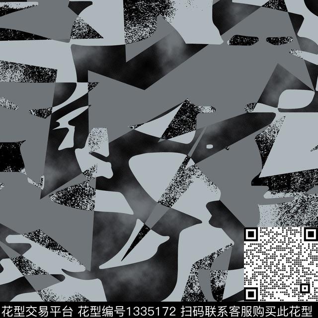 纸印花几何抽象男装传统印花华亿平台下载（图片编号: 1335172） - 瓦栏（Walan）