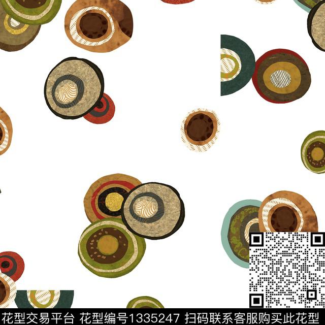 几何大牌风抽象数码印花华亿平台下载（图片编号: 1335247） - 瓦栏（Walan）