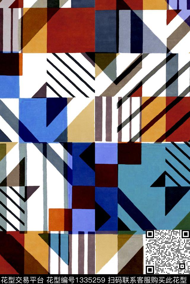 几何洋阳---几何几何女装数码印花华亿平台下载（图片编号: 1335259） - 瓦栏（Walan）