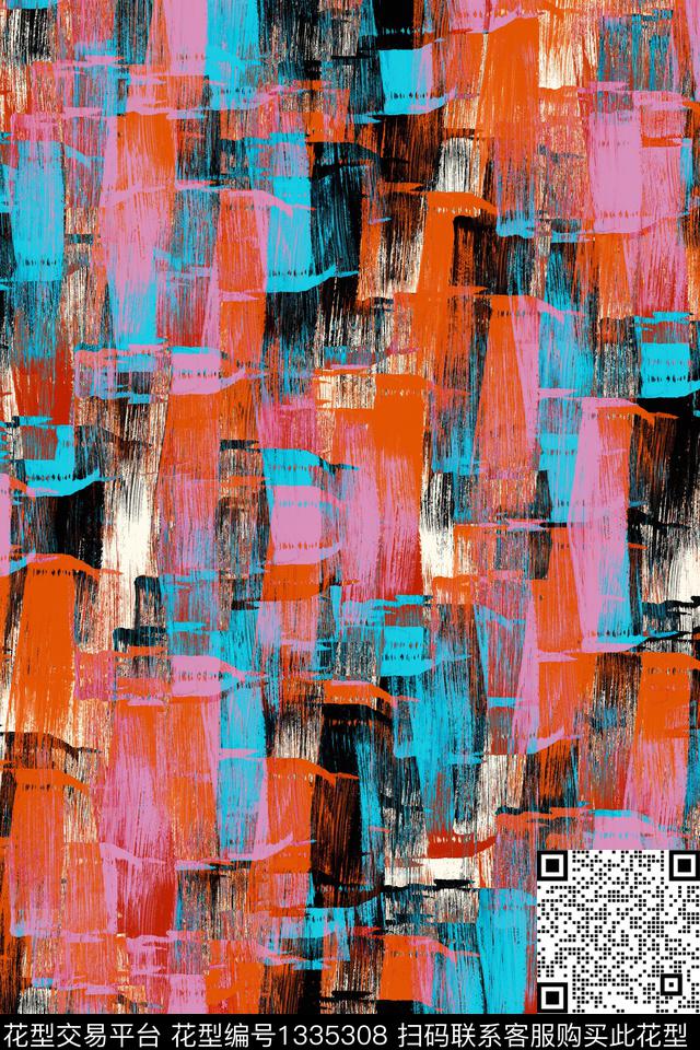 抽象男装家居服户外数码印花华亿平台下载（图片编号: 1335308） - 瓦栏（Walan）