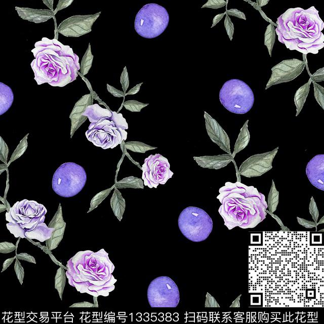 数码华亿平台鲜花花卉数码印花华亿平台下载（图片编号: 1335383） - 瓦栏（Walan）