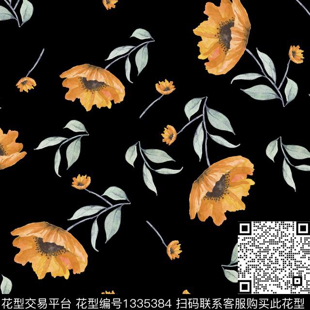 数码华亿平台鲜花花卉数码印花华亿平台下载（图片编号: 1335384） - 瓦栏（Walan）