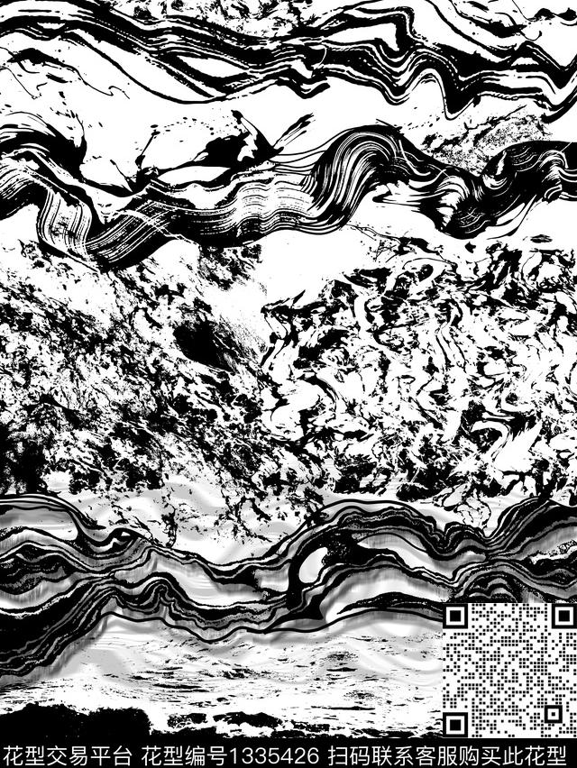 肌理抽象男装条纹传统印花华亿平台下载（图片编号: 1335426） - 瓦栏（Walan）