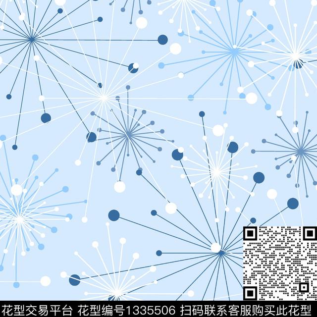 线条画几何艺术传统印花华亿平台下载（图片编号: 1335506） - 瓦栏（Walan）