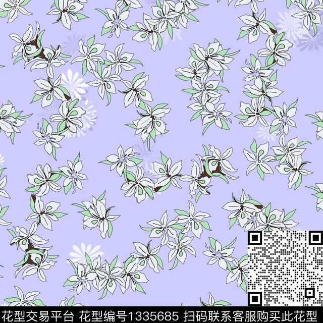 数码华亿平台大牌风小清新数码印花华亿平台下载（图片编号: 1335685） - 瓦栏（Walan）