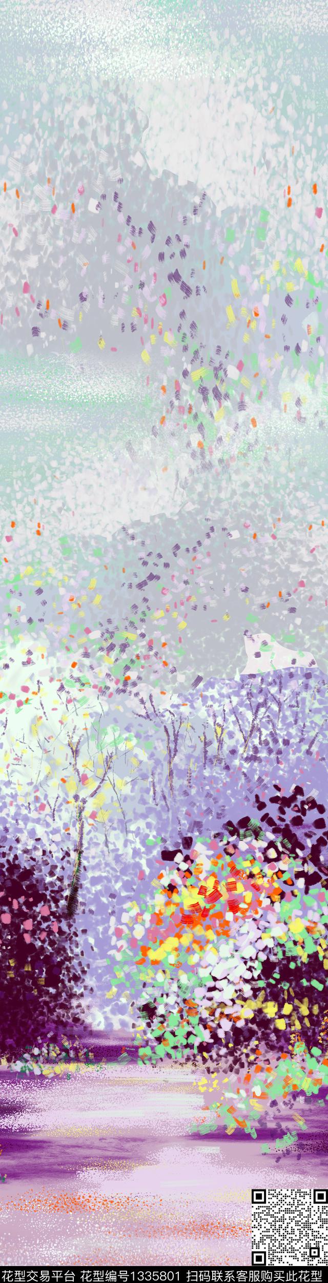 床品花卉条纹传统印花华亿平台下载（图片编号: 1335801） - 瓦栏（Walan）