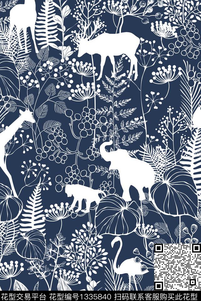 签字笔床品动物传统印花华亿平台下载（图片编号: 1335840） - 瓦栏（Walan）