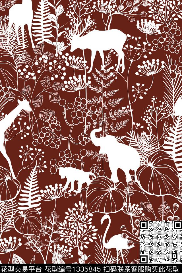 签字笔床品动物传统印花华亿平台下载（图片编号: 1335845） - 瓦栏（Walan）