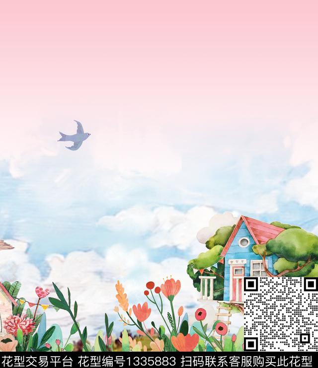 花鸟动物花卉数码印花华亿平台下载（图片编号: 1335883） - 瓦栏（Walan）