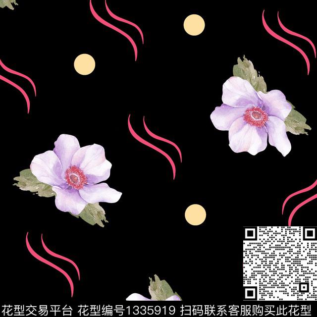 数码华亿平台鲜花花卉数码印花华亿平台下载（图片编号: 1335919） - 瓦栏（Walan）