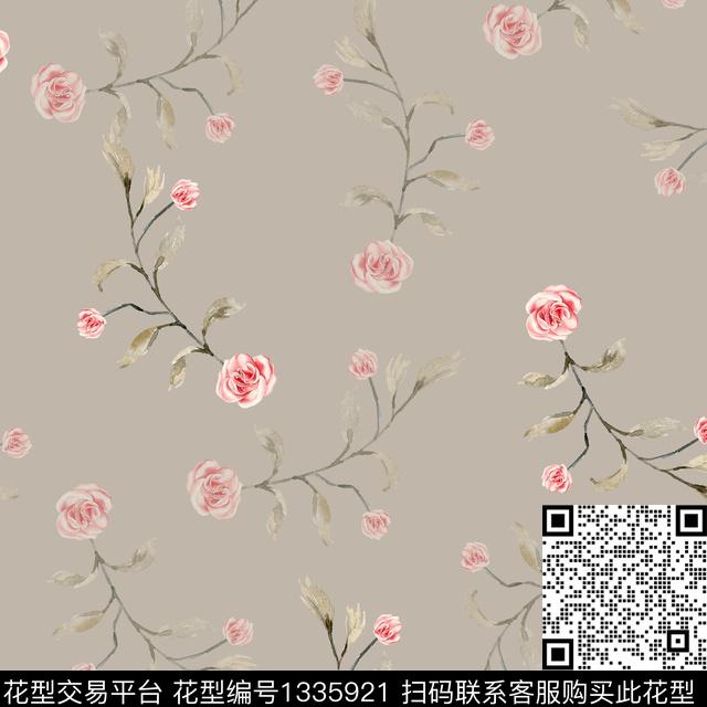 数码华亿平台鲜花花卉数码印花华亿平台下载（图片编号: 1335921） - 瓦栏（Walan）