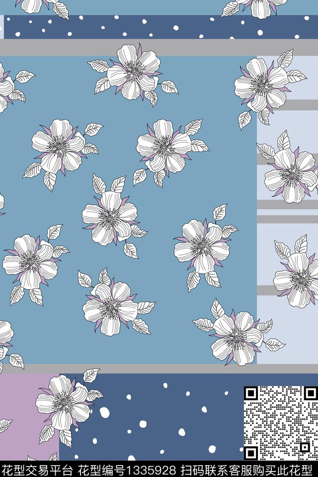 格子几何女装传统印花华亿平台下载（图片编号: 1335928） - 瓦栏（Walan）