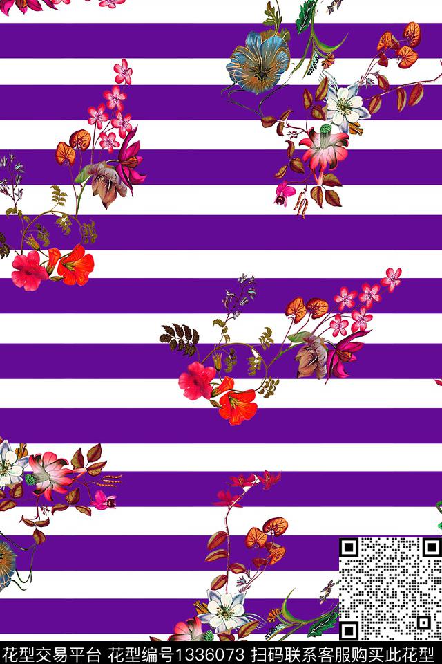 线条几何复古数码印花华亿平台下载（图片编号: 1336073） - 瓦栏（Walan）