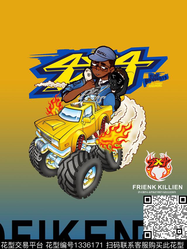 几何潮牌大牌风数码印花华亿平台下载（图片编号: 1336171） - 瓦栏（Walan）