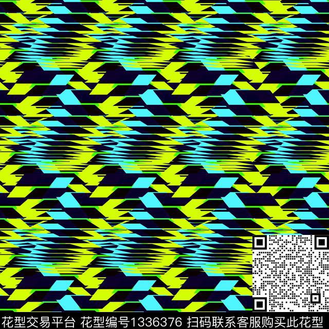 纸印花几何抽象男装传统印花华亿平台下载（图片编号: 1336376） - 瓦栏（Walan）