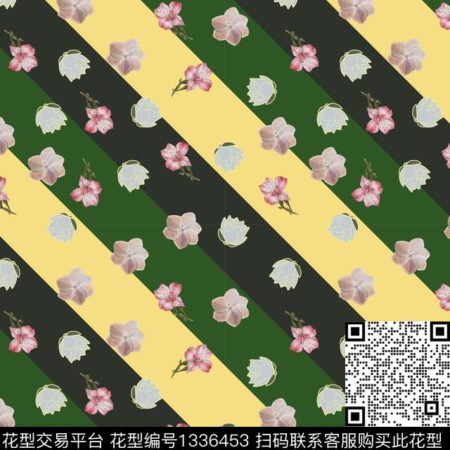 数码华亿平台鲜花花卉数码印花华亿平台下载（图片编号: 1336453） - 瓦栏（Walan）