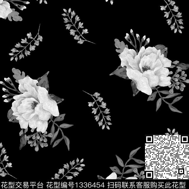 数码华亿平台鲜花花卉数码印花华亿平台下载（图片编号: 1336454） - 瓦栏（Walan）