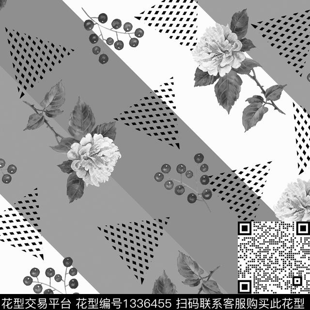 数码华亿平台鲜花花卉数码印花华亿平台下载（图片编号: 1336455） - 瓦栏（Walan）